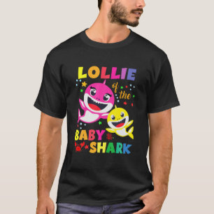 Camiseta Lollie Del Padre Del Tiburón De Cumpleaños, Mamá C