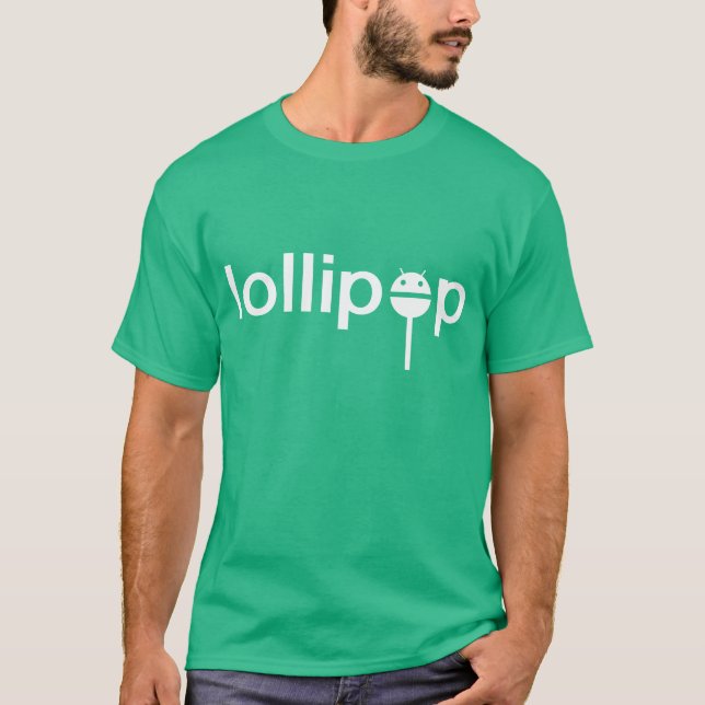Camiseta Lollipop androide oficial (Anverso)
