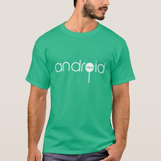 Camiseta Lollipop androide oficial (Anverso)