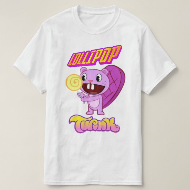 Camiseta Lollipop Beaver twink LGBTQ+ Orgullo gay (Diseño del anverso)