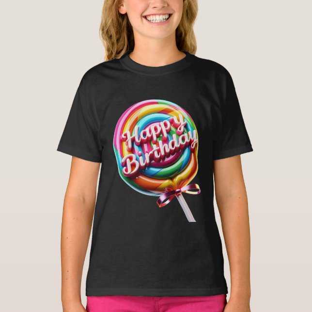 Camiseta Lollipop con un resplandor brillante (Anverso)