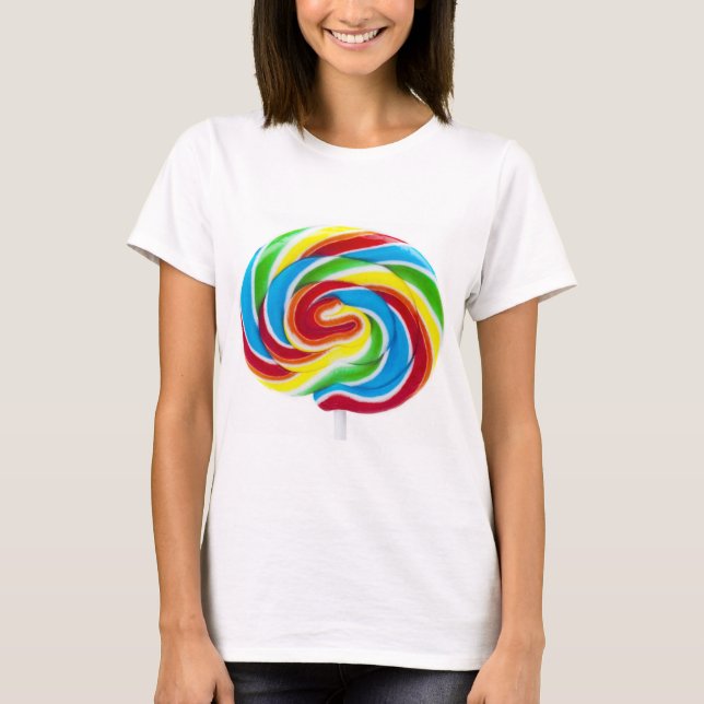 Camiseta Lollipop Rainbow Swirl (Anverso)