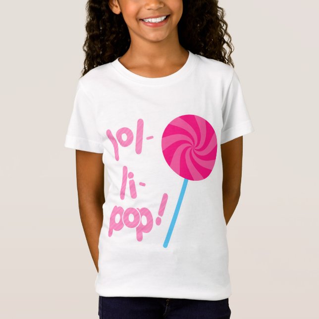 Camiseta Lollipop rosado y azul (Anverso)