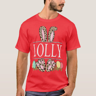 Camiseta lolly Bunny Leopard Grandma Easter Day Rabbit Eggs