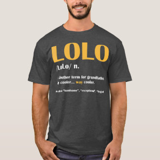 Camiseta LoLo Definición Nuevos Abuelos Día Gracioso Regalo