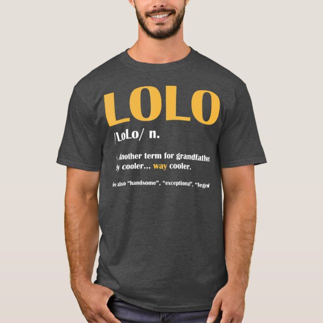 Camiseta LoLo Definición Nuevos Abuelos Día Gracioso Regalo (Anverso)