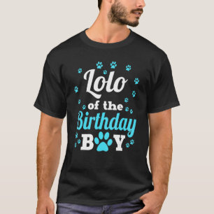 Camiseta Lolo Del Niño De Cumpleaños Perro Paw Famoso Fiest