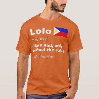 Camiseta Lolo Filipino Abuelo Definición Funny Padres Da