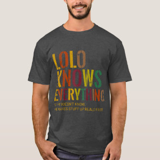 Camiseta Lolo sabe todo el día del abuelo 