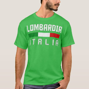 Camiseta Lombardia Italia Italia Diseño tipográfico