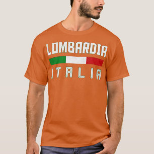 Camiseta Lombardia Italia Italia Diseño tipográfico