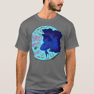 Camiseta lombrices de sangre para bettas