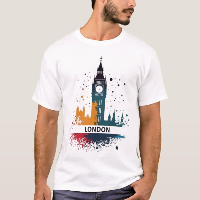 Camiseta London, Big ben (Anverso)