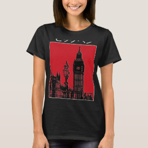 Camiseta London Big Ben England Souvenir British Tower Uk