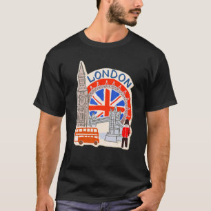 Camiseta London City England souvenir británico para hombre