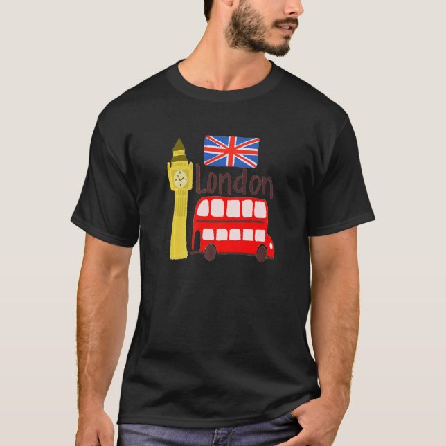 Camiseta London City England souvenir del Reino Unido para  (Anverso)