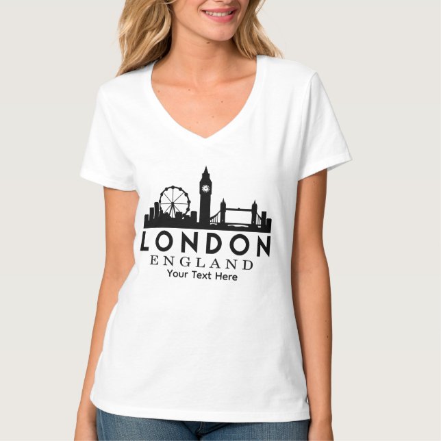 Camiseta London City Landmark Travel Design (Anverso)
