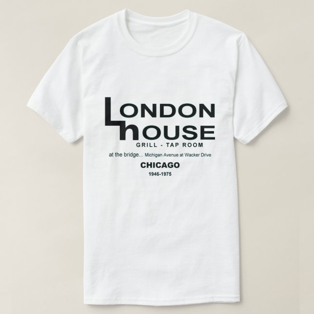Camiseta London House Restaurant Club, Chicago, IL (Diseño del anverso)