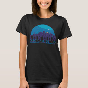 Camiseta London Ontario Canada City Skyline Silhouette Outl