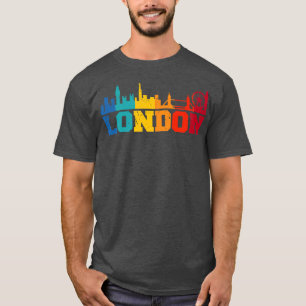 Camiseta London Retro Skyline Reino Unido