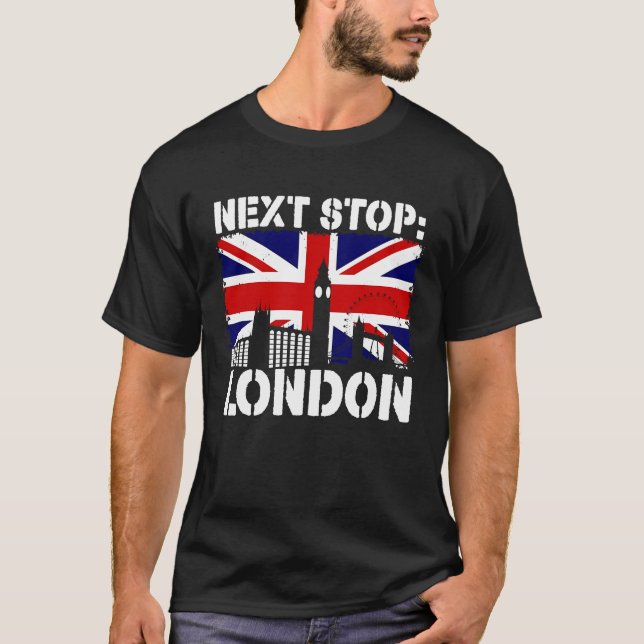 Camiseta London Summer Vacation Trip Next Stop Vacay Vibes  (Anverso)