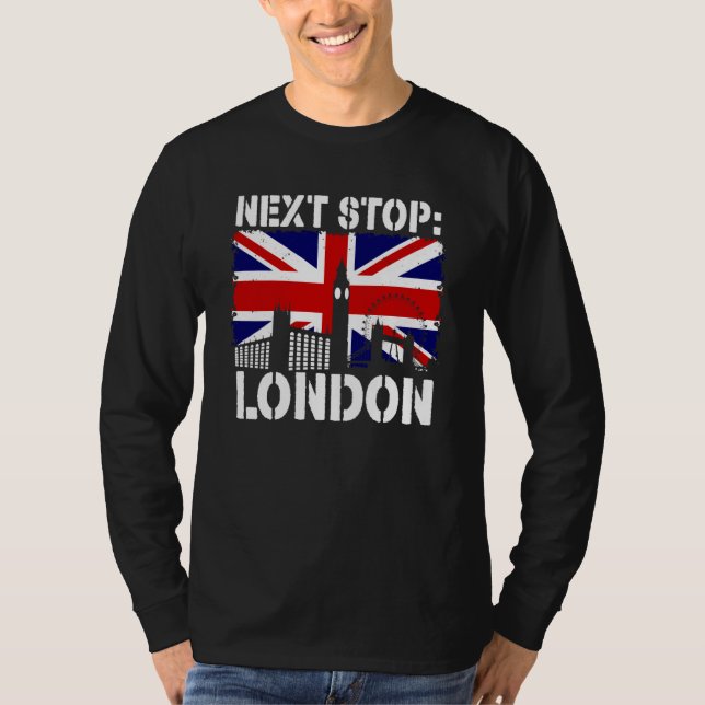 Camiseta London Summer Vacation Trip Next Stop Vacay Vibes  (Anverso)