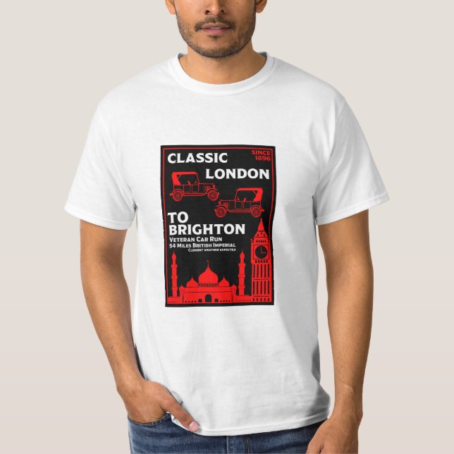 Camiseta Londres A Brighton Veteran Car Run (Anverso)