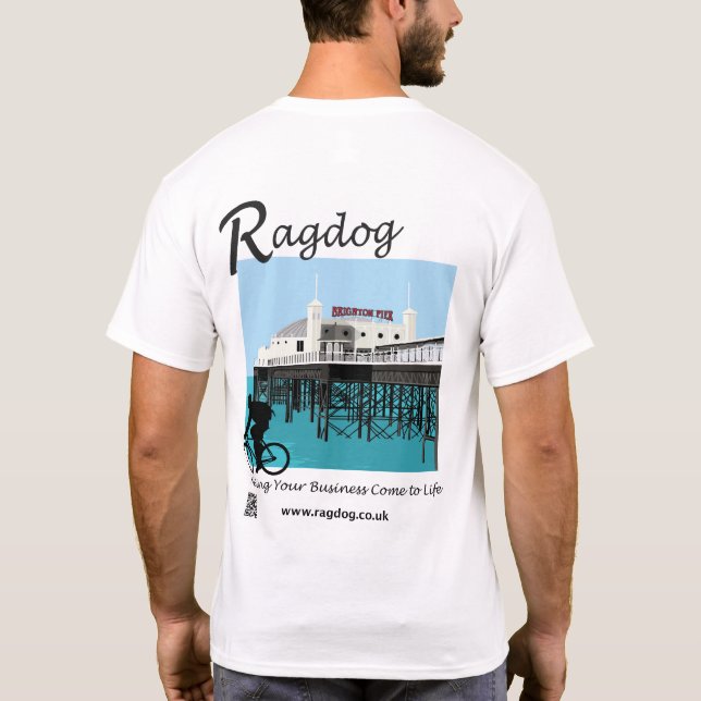 Camiseta Londres al paseo de la bici de Brighton - Brighton (Reverso)