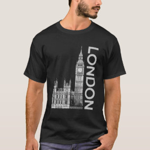 Camiseta Londres Big Ben Hoodie Para Mujeres Hombres