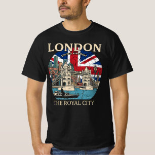 Camiseta Londres Clásico La Ciudad Real - Union Jack