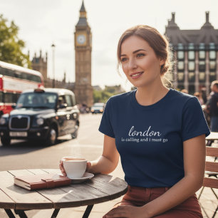 Camiseta Londres está llamando y debo ir