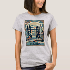 Camiseta Londres Inglaterra Art Deco