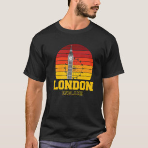 Camiseta Londres Inglaterra Big Ben Retro Westminster