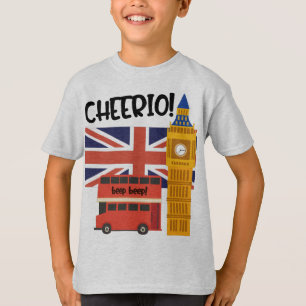 Camiseta Londres Inglaterra Cheerio Reino Unido Big Ben