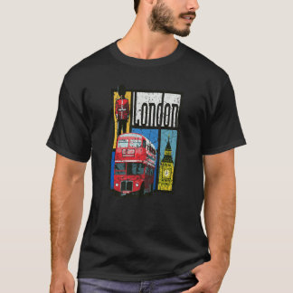 Camiseta Londres Inglaterra Gran Ben Doble Decker Guardia d