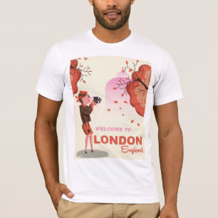 Camiseta Londres, Inglaterra poster de viajes de la época