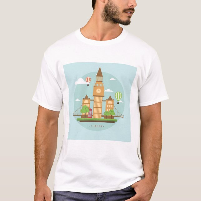 Camiseta Londres Inglaterra Tee Shirt (Anverso)