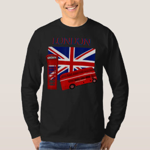 Camiseta Londres Inglaterra Unión Británica Bandera Jack Fo