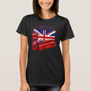 Camiseta Londres Inglaterra Unión Británica Bandera Jack Fo