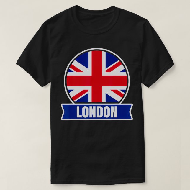 Camiseta Londres, Inglaterra Unión Británica Jack (Diseño del anverso)