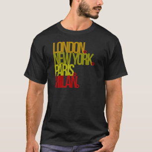 Camiseta Londres NY París Milano