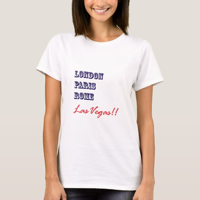 Camiseta Londres París Roma, Las Vegas (Anverso)