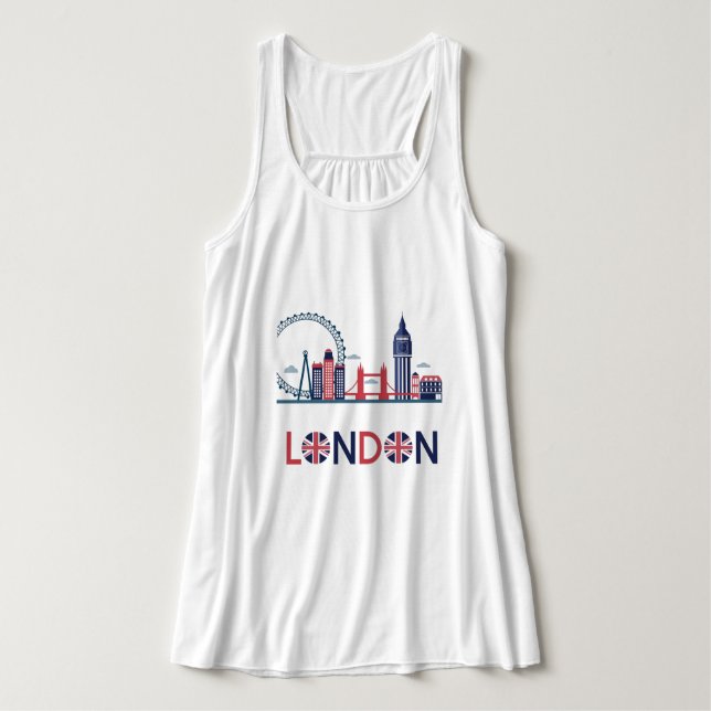 Camiseta Londres Plus Size (Diseño del anverso)