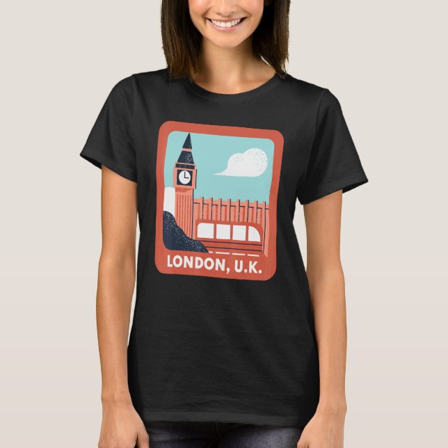 Camiseta Londres Reino Unido Inglaterra Gran Ben Classic Vi (Anverso)
