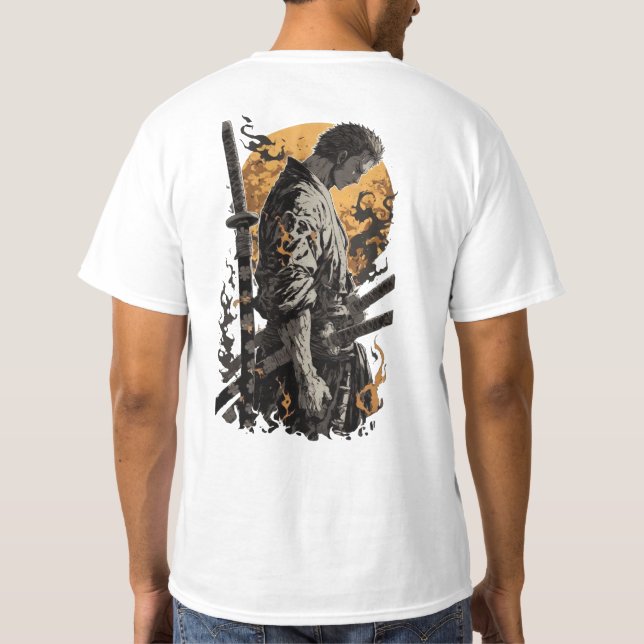 Camiseta Lone Samurai Warrior (Reverso)