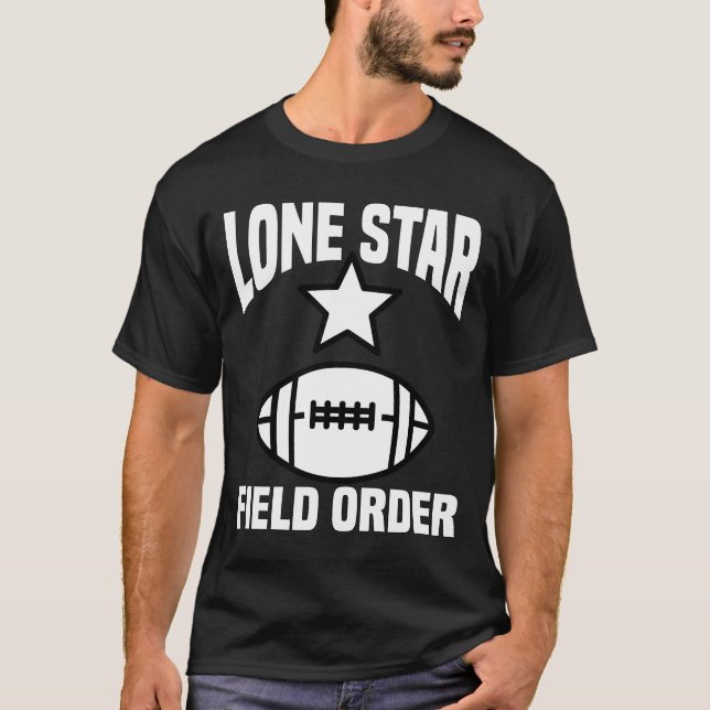 CAMISETA LONE STAR FIELD ORDER - DALLAS FOOTBALL (Anverso)