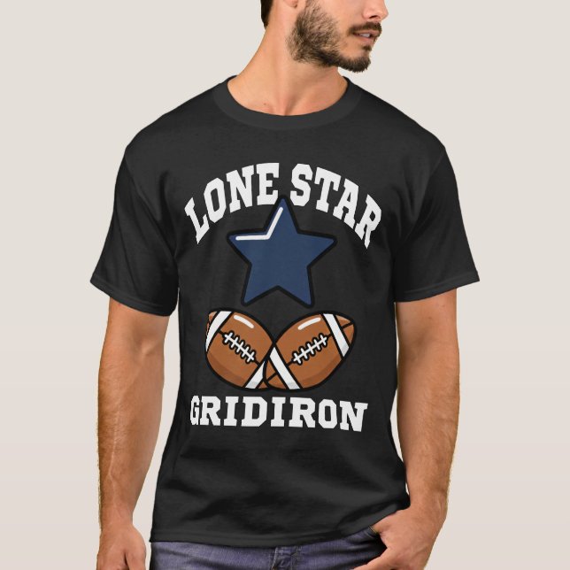 CAMISETA LONE STAR GRIDIRON - FÚTBOL DE DALLAS (Anverso)