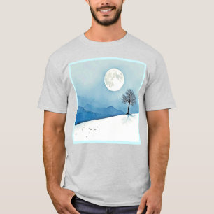 Camiseta Lone Tree: Serena Luna Llena Silenciosa Arte