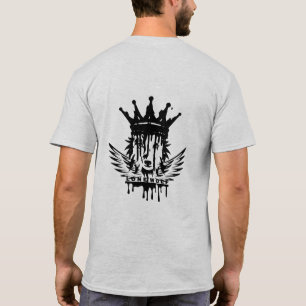 Camiseta Lone Wolf Crown – Gothic Wolf King Drippi