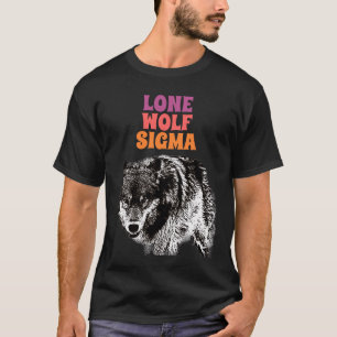 Camiseta Lone Wolf Male Sigma Minimalista moderno